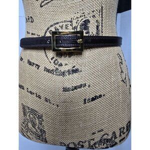 Vintage Saks Fifth Avenue Skinny Leather Belt